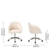 Doe Buck Colm Modern Beige Leatherette Office Chair