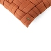 Basket Knit Cotton Pillow Cover  Auburn 12X20  Inches