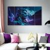 The Castle Decor Lord Shiva Wall Painting Wooden Framed 27x48 Inch (Style 5)