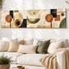 Boho Geometric Bauhaus Canvas Wall Art 12 x 46 Inch