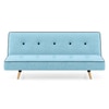 Zehnloch 3 Seater Click Clack Sofa cum Bed In Glacier Blue Colour