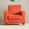 Apollo Neo 1 Seater Fabric Sofa in Lava Colour (Back Height : Regular, Cushion Type : Soft)