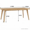 Scandinavian Loftus Large Dining Table Brown Natural Wood Finish