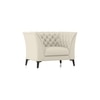 Weston 1 Seater Premium Italian Leather Sofa In Creme Frainche