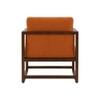 Aura Boucle Fabric Arm Chair in Orange Colour