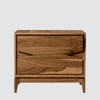 Batik Series Bedside Table duly polished in Matte Finish and base in Teak Wood