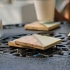 Ireka Home Earth’s Edge Wood and Resin Coaster Set – Set of 4