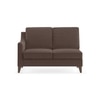 Abbey Sectional Sofa (Colour : Daschund Brown, Cushion : Soft, Seater : Right Aligned 2 Seater + Right Aligned Chaise)