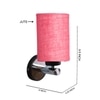 Devansh Metal Electric Wall Light in Pink Colour with Pink Shade Count of 1 Light