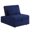 Evenie 1 Seater Pull Out Sofa cum Bed  in Navy Blue Colour