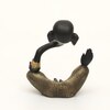 Pitambara Polyresin Figurine in Matte Black Colour