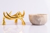 Opulent Antler Marble Centerpiece