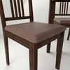 Monterey 4 Seater Dining Set with 1 Bench and 2 Chairs (Rubberwood, Dark Cappuccino Finish)