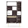 Keoni Solid Wood Bookshelf in Claret Mahogany Finish
