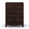 Magellan Solid Wood Bedside Table in Mahogany Finish