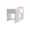 Utopia Extendable Toddler Study Desk and Chair Set in English Pink Colour