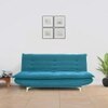 Merol 3 Seater Sofa Cum Bed In Tourquise Color