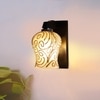 Devansh Solid Wood Electric Wall Light in Brown Colour with Multi Shade Count of 1 Light