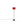 Emme Red Cotton Shade Floor Lamp