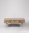 Tear Solid Wood Coffee Table In Natural Finish