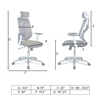 Wiweangs High Back Ergonomic Chair in Pearl Green Colour