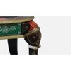 Finnian Solid Wood Hand painted End Table In Multicolour