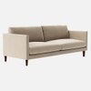 Tharoli Velvet 3 Seater Sofa in Cream Colour