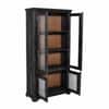 Akira Sheesham Wood Book Case Cum Crockery Unit   In Walnut  Finish