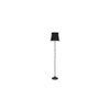 Mae Black Cotton Shade with Iron Floor lamp
