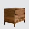 Batik Series Bedside Table duly polished in Matte Finish and base in Teak Wood