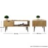 Hexa Engineered Wood Coffee Table With 1 Drawer In Giant Wood