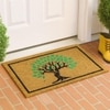 Luxe Home 100% Natural Coir Doormat Tree Print Design (71x45 cm)