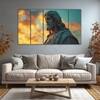 The Castle Decor Jesus Wall Painting Wooden Framed 27x48 Inch (Style 6)