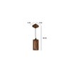 Casa Brown Solid Wood Single Hanging Light