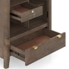 Toledo Solid Wood 2 Door Wardrobe In Danish Walnut Finish