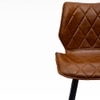Garden Metal Dining Chair in Brown Colour