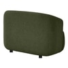 Morgen Boucle Fabric 1 Seater Sofa In Olive Green
