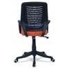 Diicea Mid Back Ergonomic Chair in Orange Colour