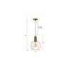 Penny Glass Hanging Light