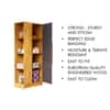 Hexa Red Wooden 1 Door Wardrobe with Hanging Space in Giant Wood and Slate Grey Colour