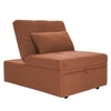 Evenie 1 Seater Pull Out Sofa cum Bed  in Orange Colour