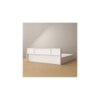 Kaito Engineered Wood Queen Size Bed In White Finish