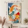 Abstract Traditional Koi Fish Canvas Wall Art 22 x 34 Inch