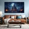 The Castle Decor Ram Mandir Wall Painting Wooden Framed 27x48 Inch (Style 10)