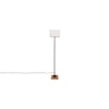 Earvin White Cotton Shade Floor Lamp