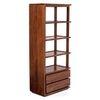 Vector Solid Wood Bookshelf in Teak Finish