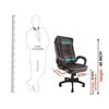 Nolan High Back Executive Office In Brown Colour