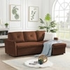 Scarlet  Pull Out Sofa cum Bed  in Brown Colour