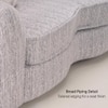 Opus 3 Seater Fabric Sofa in Dusk Grey Colour