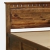 Zvya Solid Wood Single  Size Upholstered Bed With Box Storage (Provincial Teak Finish)